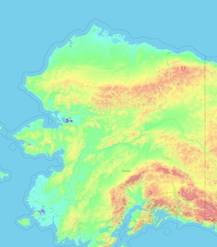 Alaska Topographic Map Elevation And Landscape