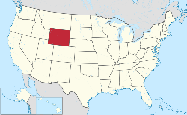 Wyoming State Map USA Cities And Towns On The Map WY 1920px Wyoming In United States.svg 624x386
