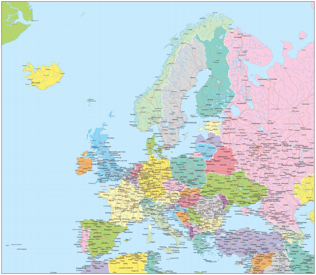 metropolitan areas in Europe