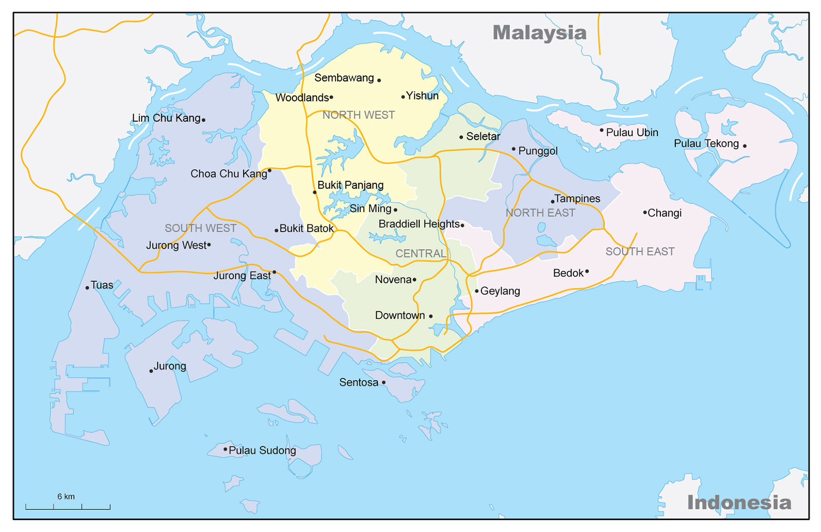 сингапур на карте показать на русском языке