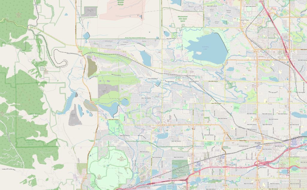 Arvada map