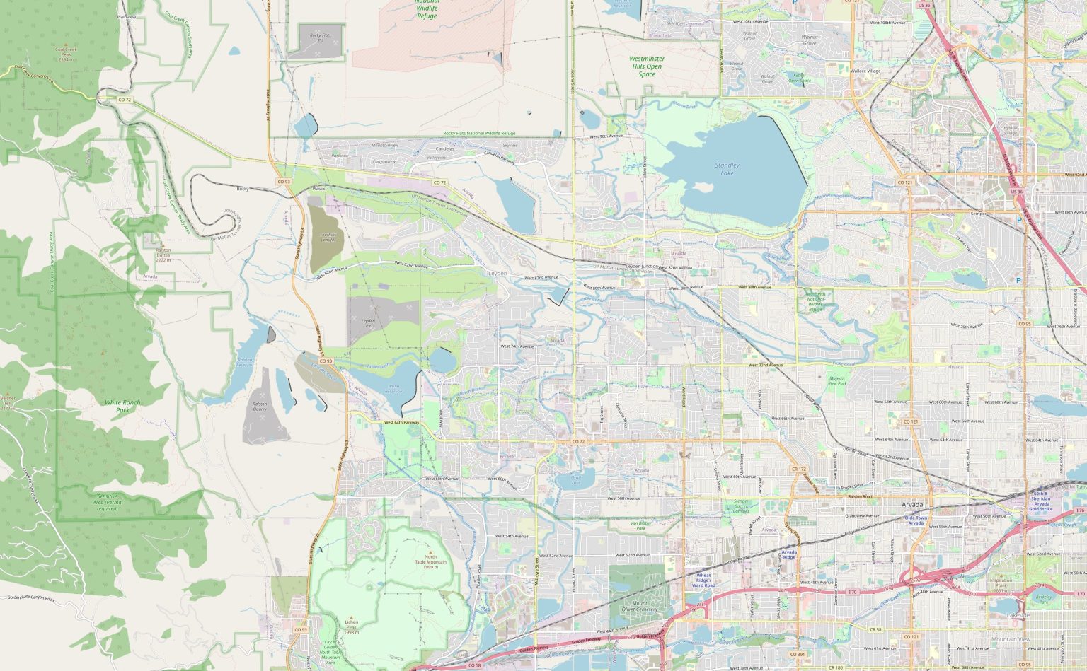 Map of Arvada, Colorado | Streets and neighborhoods