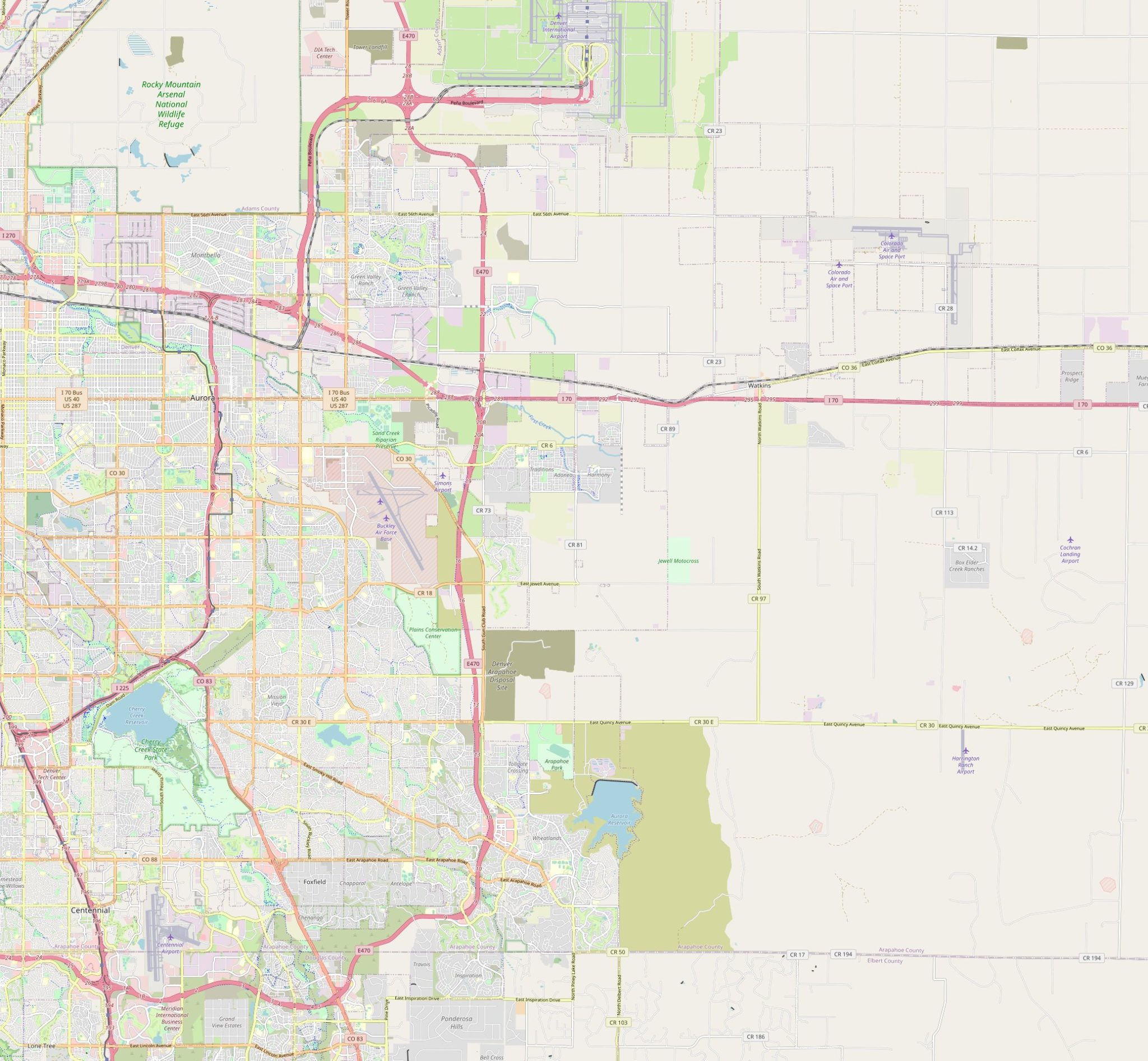 Map Of Aurora Colorado Streets And Neighborhoods 6826