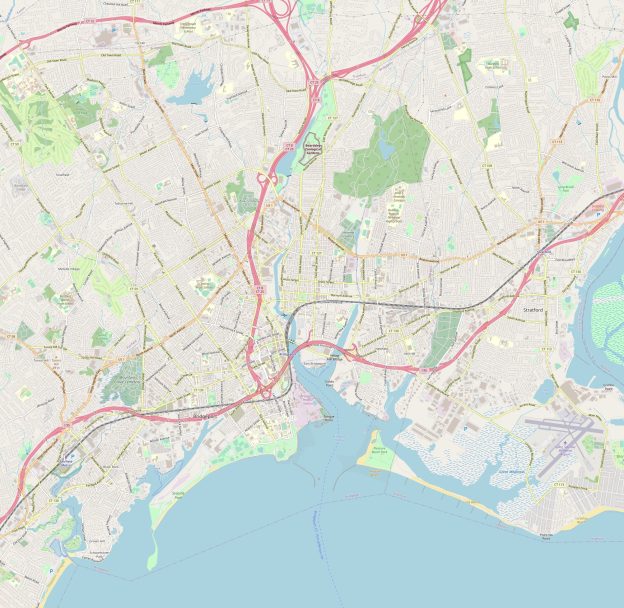 Map of Bridgeport, Connecticut | Streets and neighborhoods