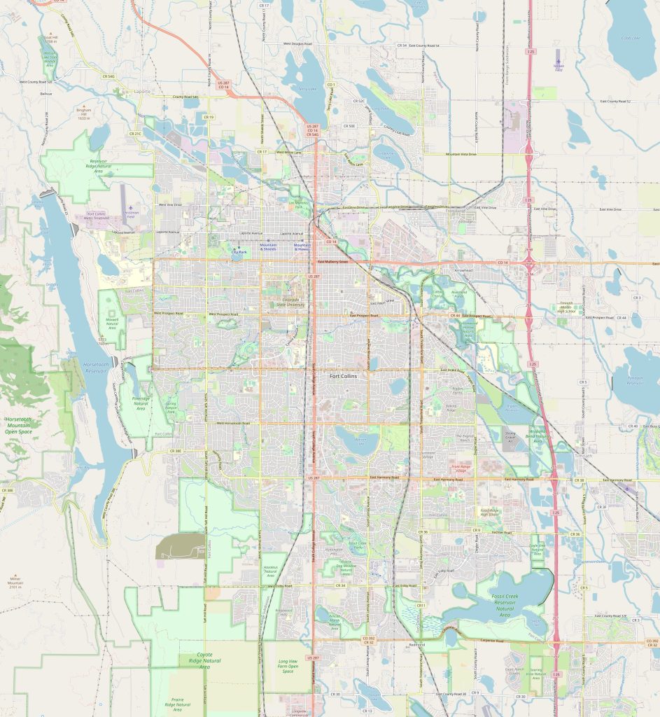 Fort Collins map