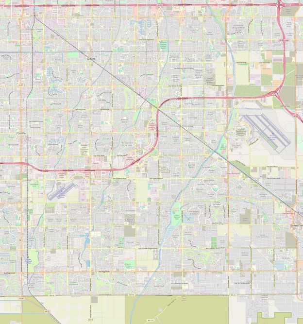 Map of Gilbert, Arizona | Streets and neighborhoods