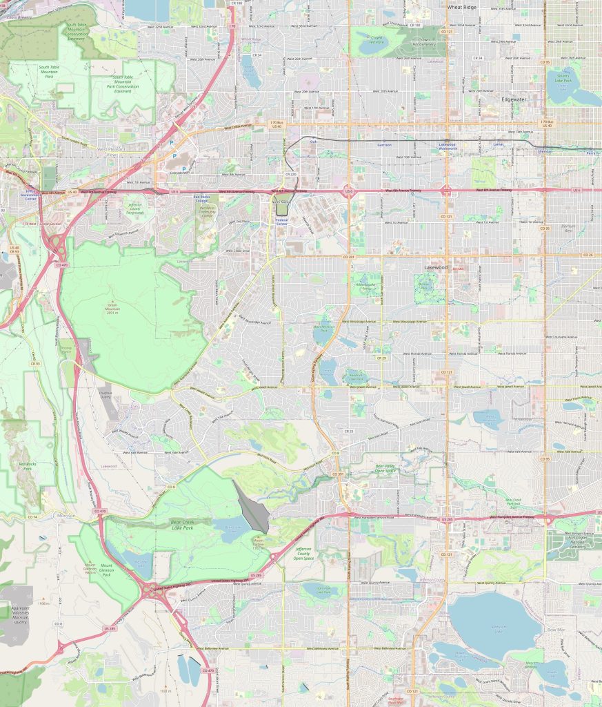 Lakewood map