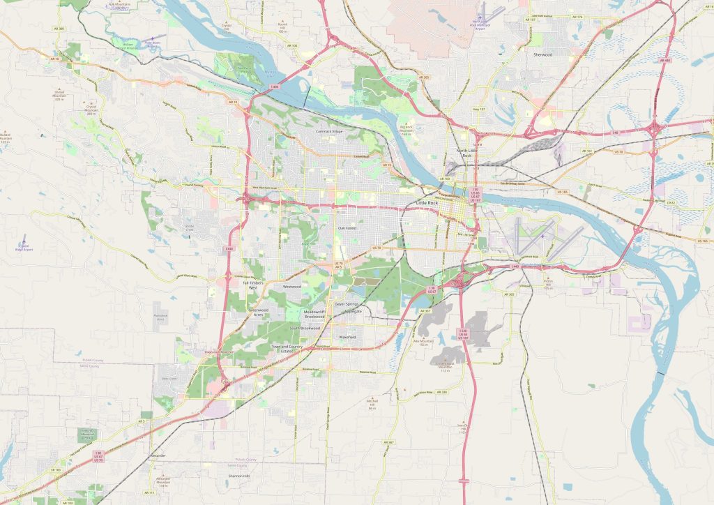 Little Rock map