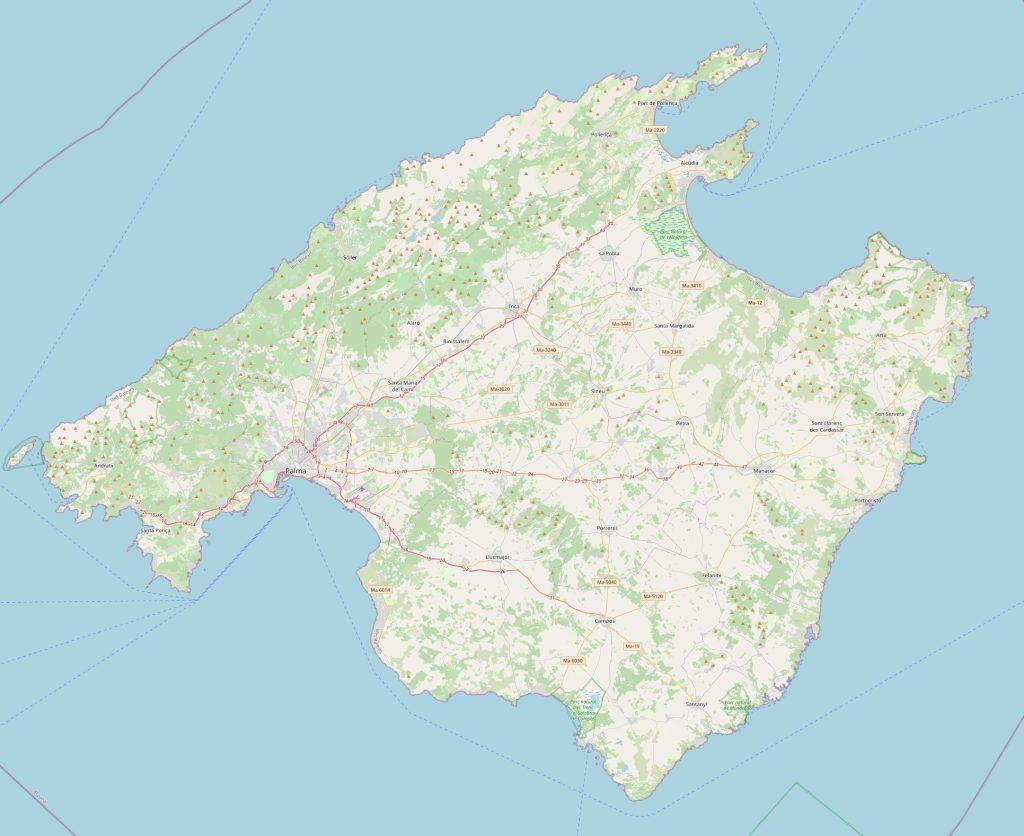 Majorca map