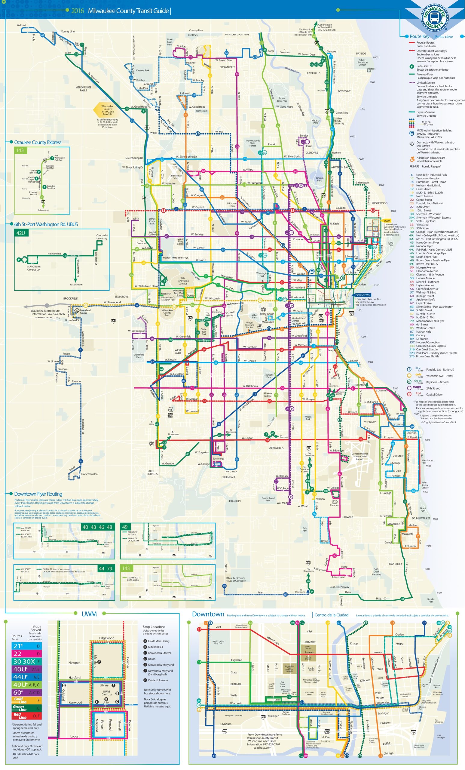 Map of Milwaukee, Wisconsin | Streets and neighborhoods