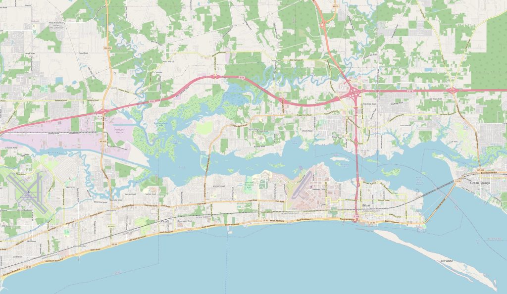 Biloxi map