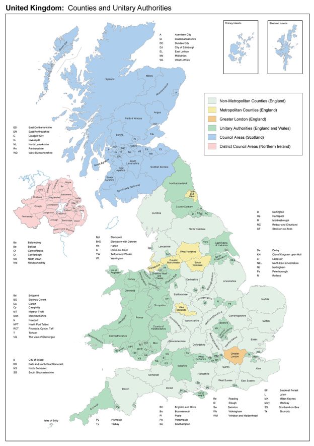 Scotland Map 