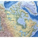 detailed physical map of canada
