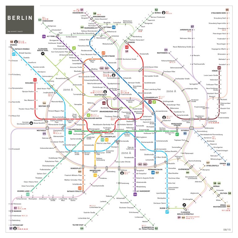 Map of Berlin, Germany | Streets and neighborhoods