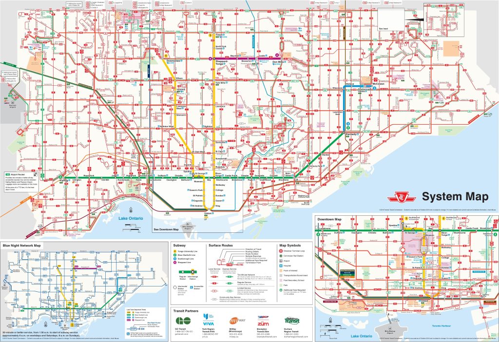 Transport map Toronto
