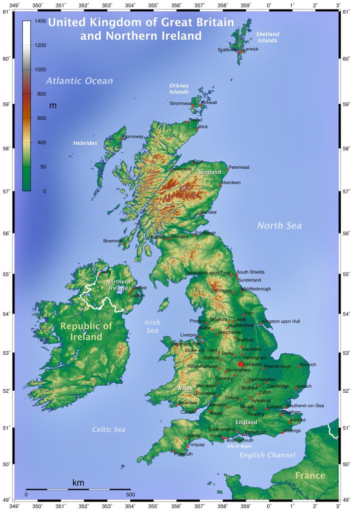 Topography England