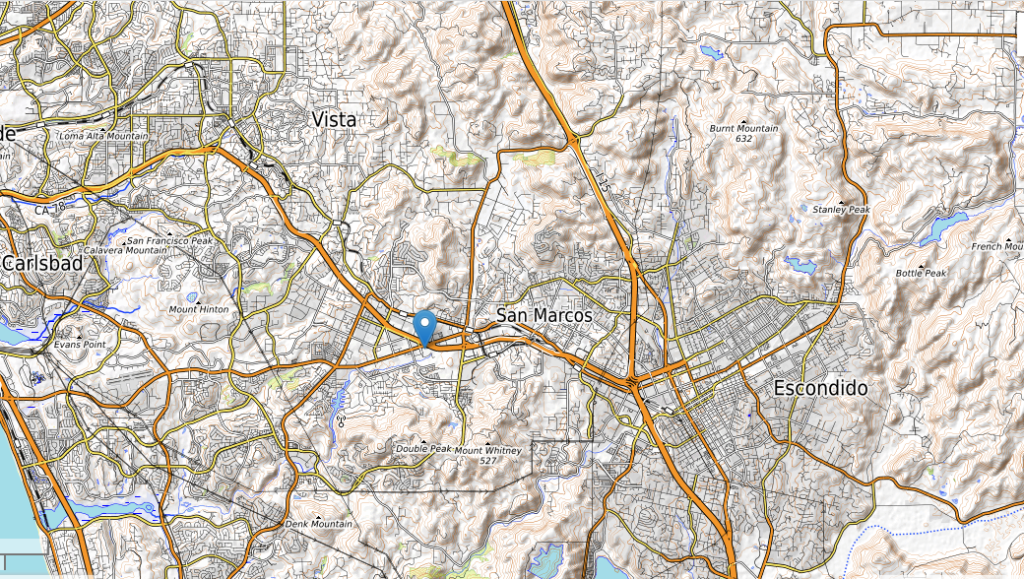 San Marcos topographic map