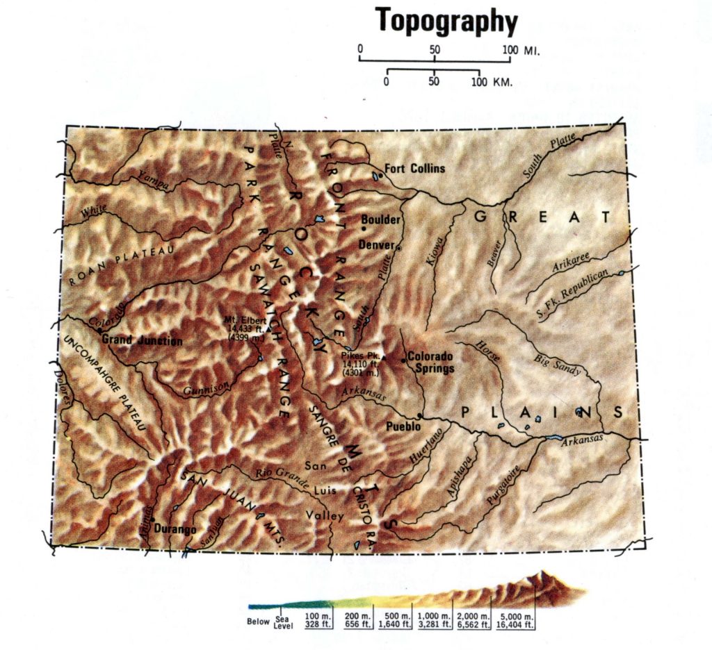 Topography Colorado