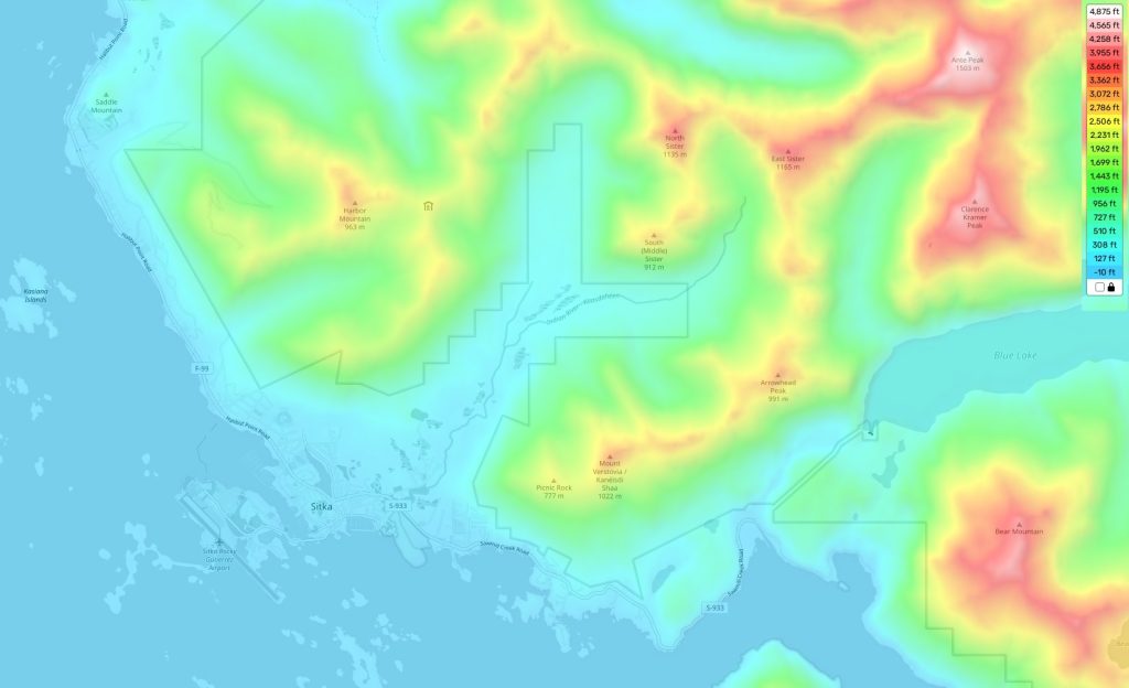 Topography Sitka